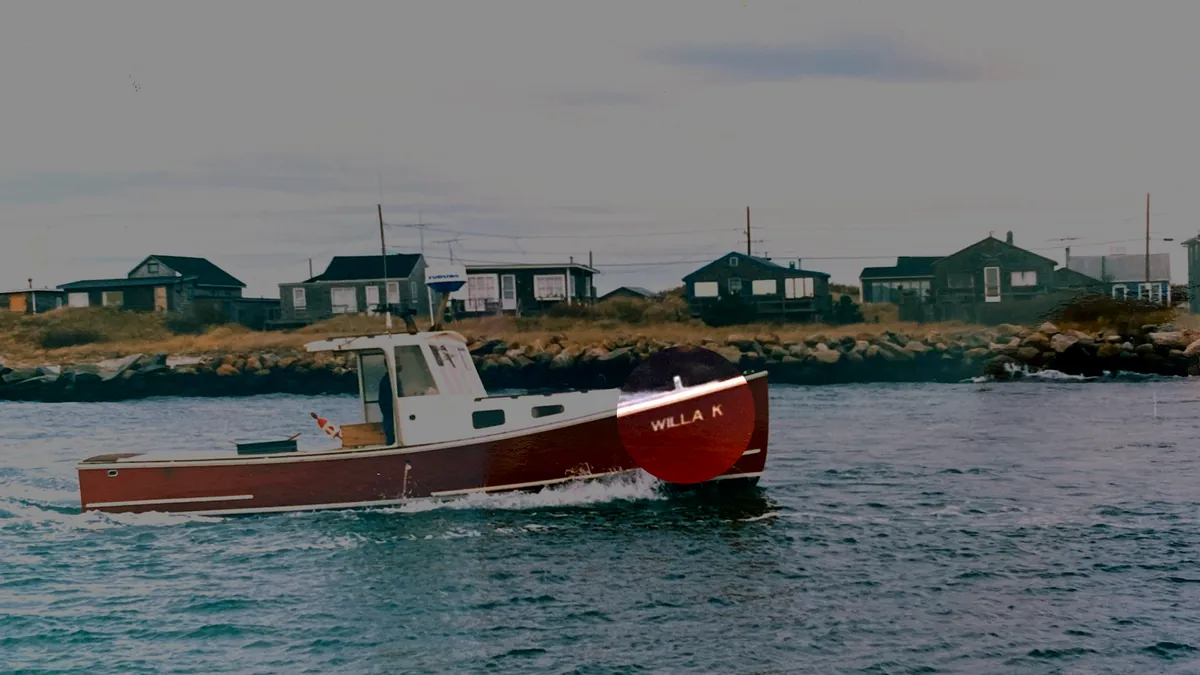 The lobster boat Willa K underway off the Rhode Island coast