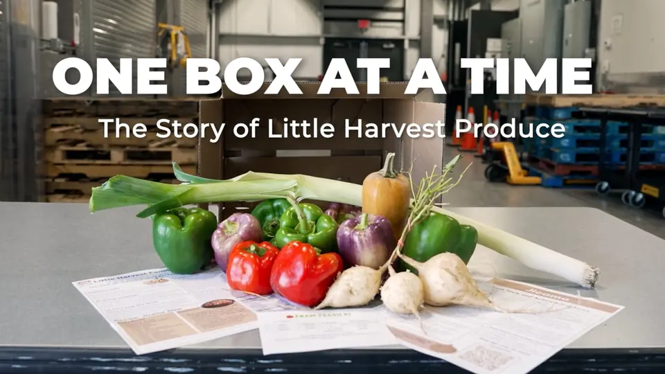 Still from One Box at a Time: The Story of Little Harvest Produce for SNAP