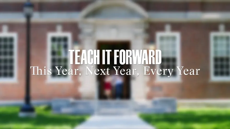 Still from Capital Campaign Series — Teach It Forward for Williams College