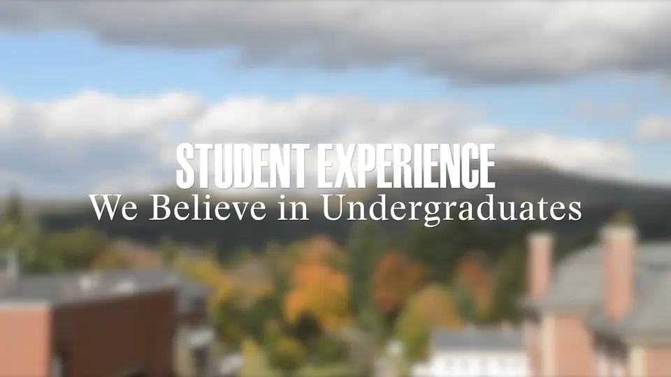 Still from Capital Campaign Series — Student Experience for Williams College
